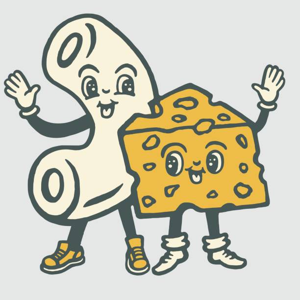 Macaroni And Cheese Characters Stock Illustration - Download Image Now -  Macaroni and Cheese, Cheese, Cheddar Cheese - iStock