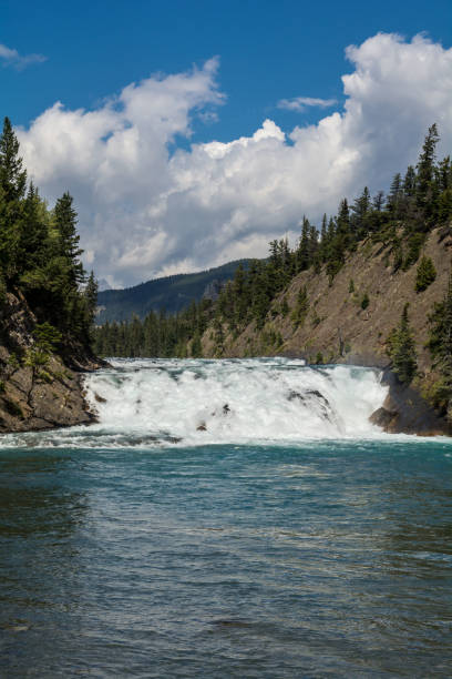istock Mountain river and waterfall. Bow River in Banff National. beautiful nature, mountain river. river and mountains. 1328202764