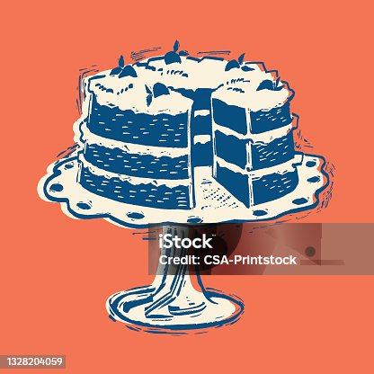 istock Illustration of cake 1328204059