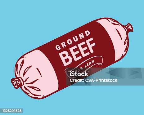 istock View of ground beef sausage shape 1328204528