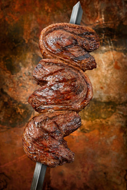 picanha, bistecche alla griglia brasiliane - picanha beef meat rare foto e immagini stock