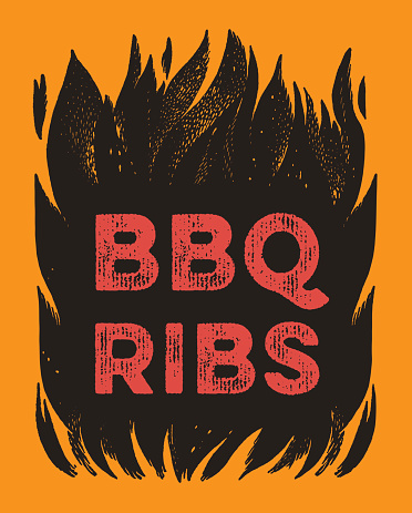 BBQ Ribs Flames