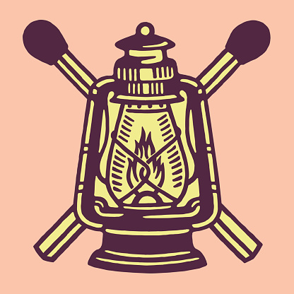 Kerosene Lantern and Matches