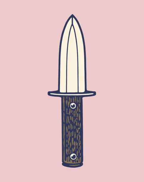 Vector illustration of Knife