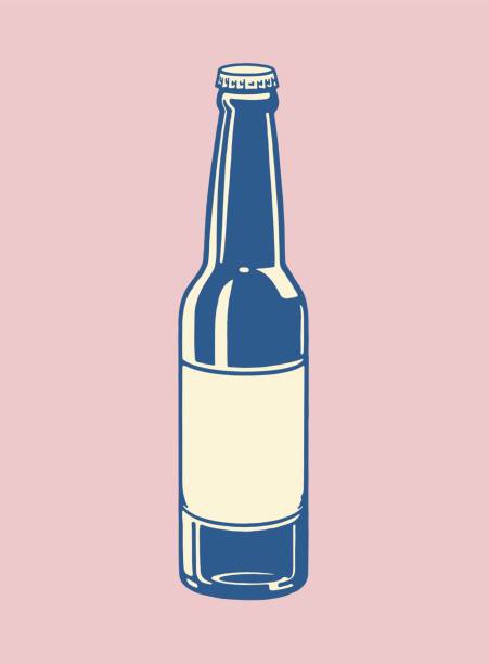 illustrazioni stock, clip art, cartoni animati e icone di tendenza di bottiglia di birra - bottiglia di birra