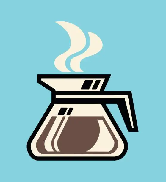 Vector illustration of Pot of Coffee