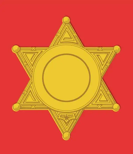 Vector illustration of Star Badge