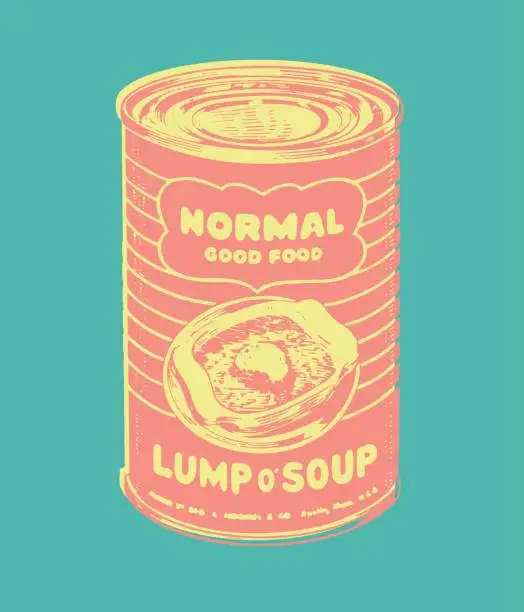 Vector illustration of Lump O Soup Can