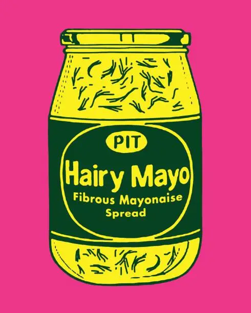 Vector illustration of Hairy Mayo Spread