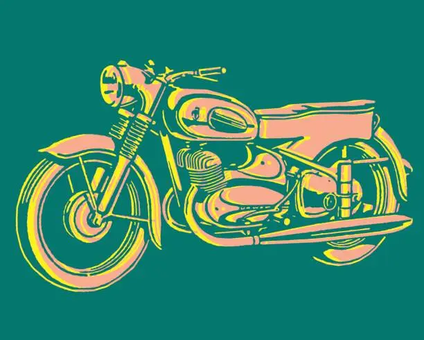 Vector illustration of Motorcycle