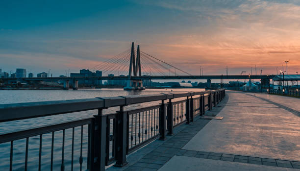 istock The cable-stayed Bridge Millennium in Kazan, Tatarstan, Russia 1328213147