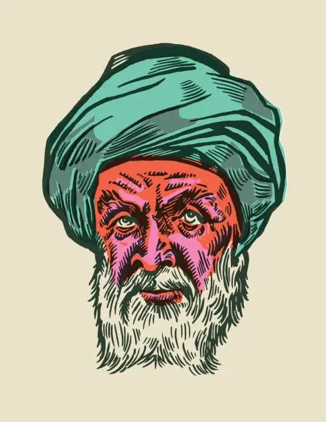 Vector illustration of Man with Turban