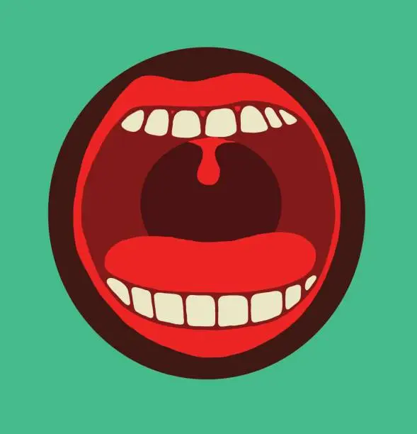 Vector illustration of Open Mouth