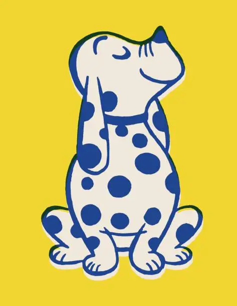 Vector illustration of Spotted Dog