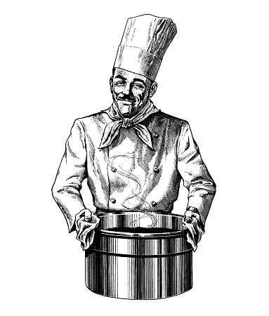 Chef Holding Large Pot