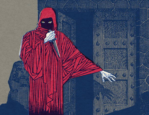 grim reaper - ölüm illüstrasyonlar stock illustrations