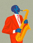 istock Man Playing the Saxophone 1328220973