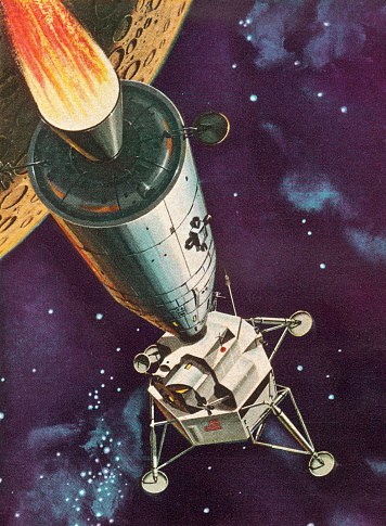 Rocketship in Space