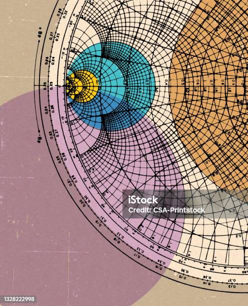 Geometric Line In Graph Geometric Lines And Arcs On A Globe Stock Illustration - Download Image ...