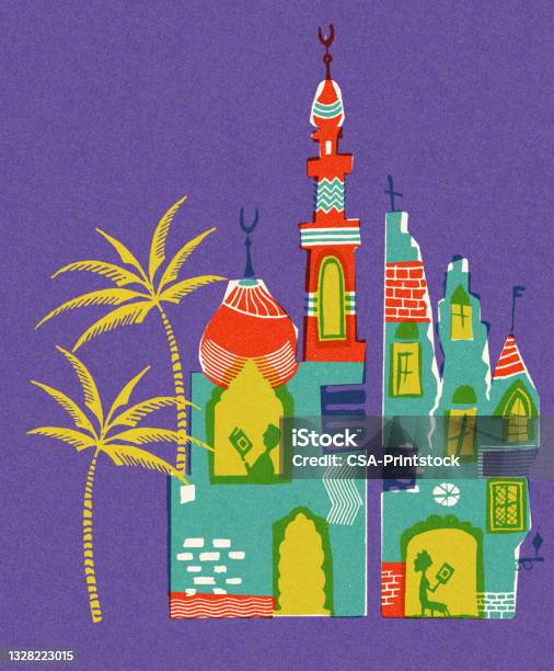 Abstract Castil Vector Abstract Castle Stock Illustration - Download Image Now - Architecture ...