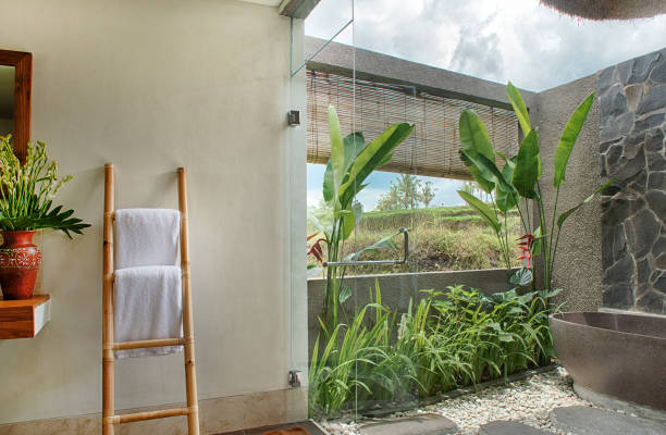 istock Luxury interior Tropical bathroom of the dream 1328233934