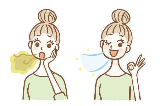 Before And After Bad Breath Care Stock Illustration - Download Image Now -  Mouth Spray, Bad Breath, Inhaling - iStock