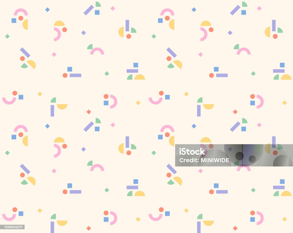 Small Shape Pattern Cute Small Shape Piece Pattern Stock Illustration - Download Image Now ...