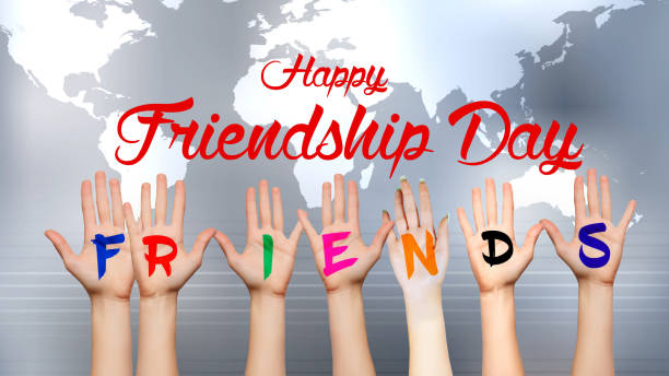 Happy Friendship Day Background stock photo
