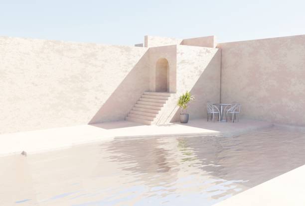 istock House exterior with pool 1328262110