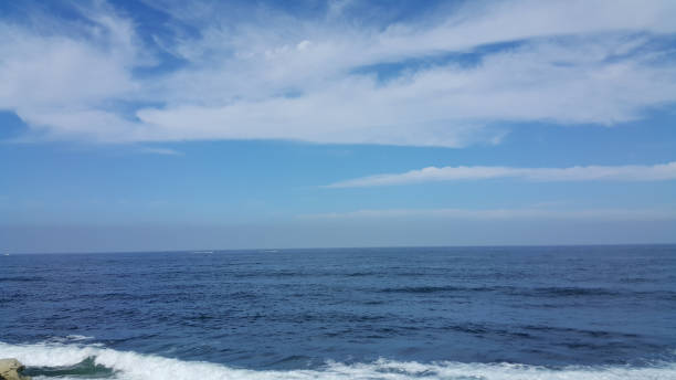 istock blue sky with white clouds and deep blue sea 1328265641