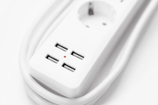 istock a versatile modern white extension cord with sockets and usb ports 1328289558