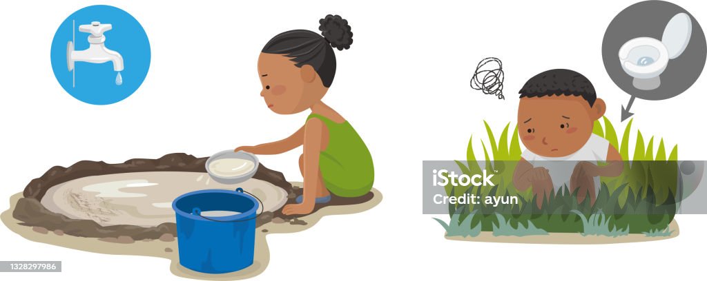 Ilustración de Agua Limpia Y Saneamientoods y más Vectores Libres de  Derechos de Pobreza - Pobreza, Agua, Aspiraciones - iStock