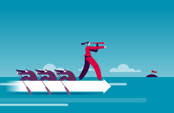 illustrations, cliparts, dessins animés et icônes de concept de travail d’équipe - team sports team rowing teamwork