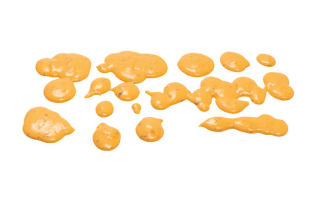 istock Whipped delicious sauce splashes isolated on a white background. 1328303420