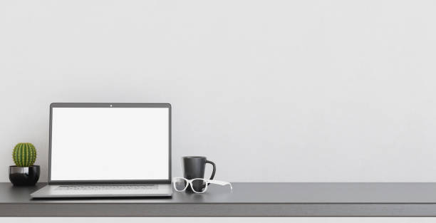 istock mockup of laptop on desk 1328306392