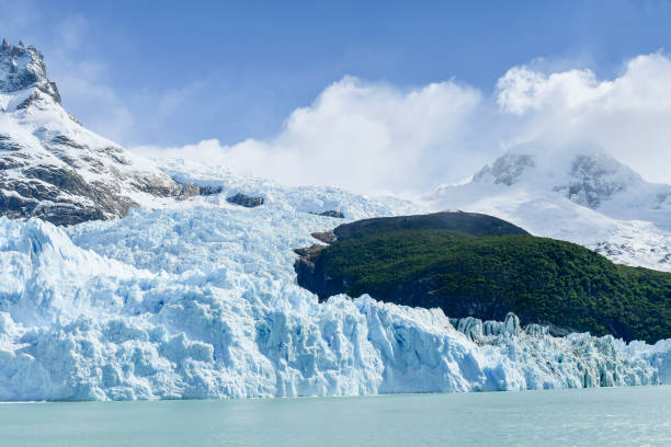 Spegazzini Glacier and Lake Argentina stock photo