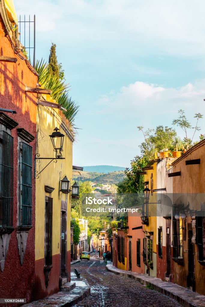 San Miguel de Allende was founded in 1542 in the cool highlands and is a city where Hispanic culture and Mesoamerican culture are in harmony. Oaxaca City Stock Photo