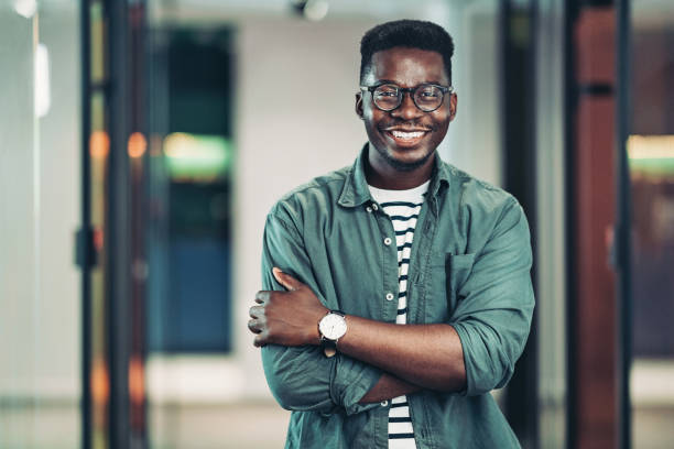 istock Cheerful young black businessman 1328313972