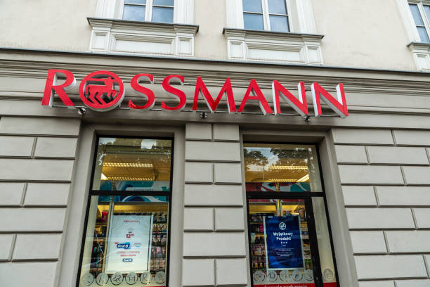 Rossmann drug store in Krakow, Poland stock photo