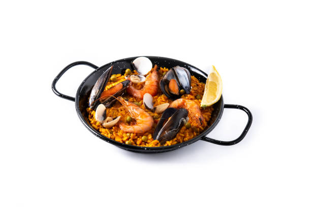 istock Traditional spanish seafood paella 1328316308