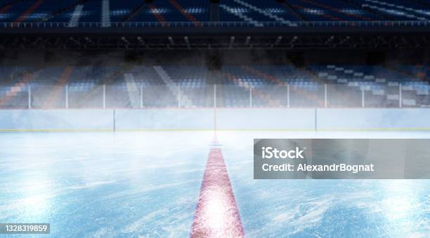 Blank Ice Skates Background Mockup Side View Stock Photo - Download Image Now - Hockey, Ice Rink, Ice Hockey