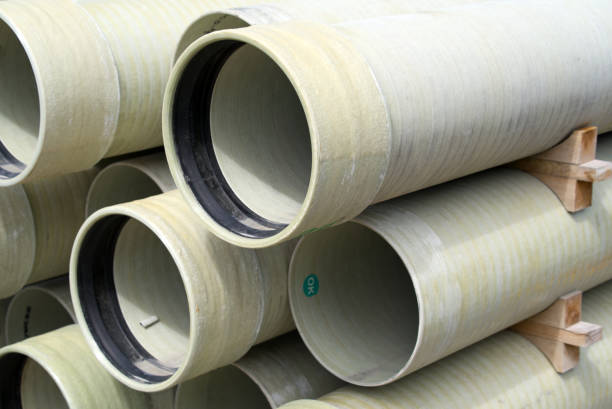 istock Stapled tubes at construction site at Zurich City. 1328324227