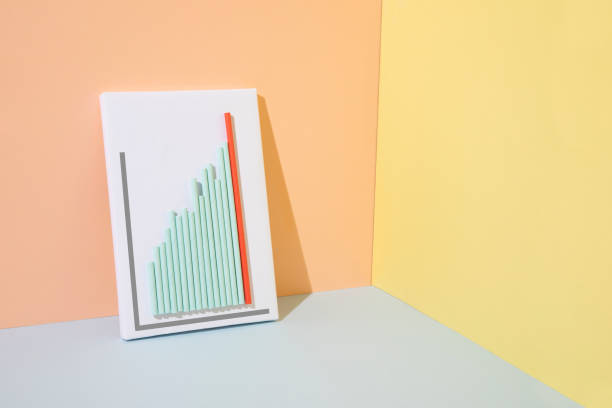 istock Business Growth Chart with Red Bar Rising Up 1328328995