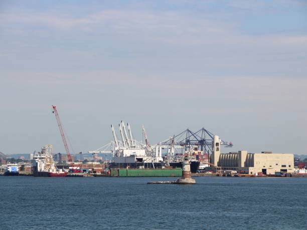 istock Fishing port NY 1328331792