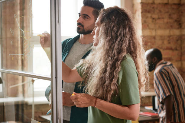 istock Business colleagues working together at office 1328336836