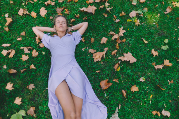 istock Woman resting among nature 1328343052