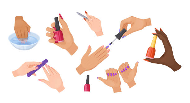 1,976 Nail Polishing Illustrations & Clip Art - iStock | Manicure,  Pedicure, Shopping