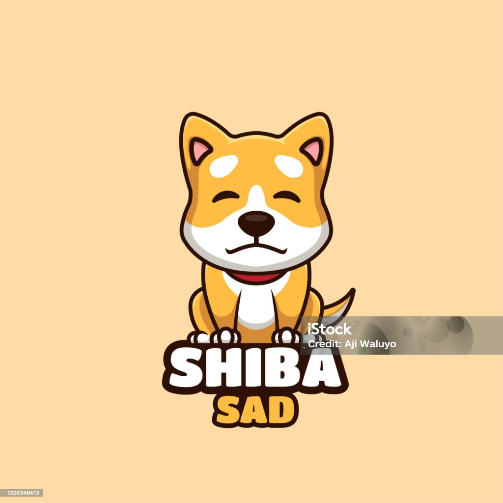 Hình Ảnh Hoạt Hình Dễ Thương Doge Sad Shiba Inu Cartoon Logo Hình ...