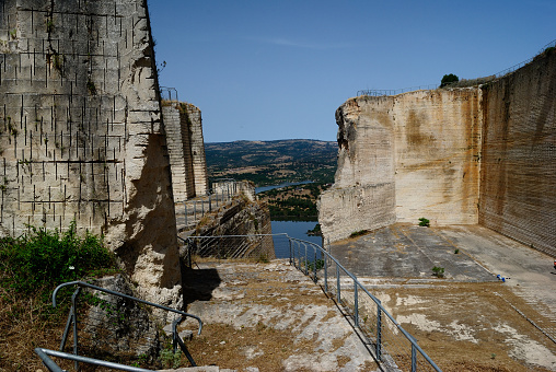 The abandoned quarry of Monteleone Rocca Doria, Sardinia