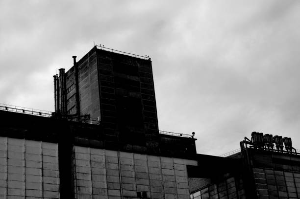 Territory of abandoned industrial area